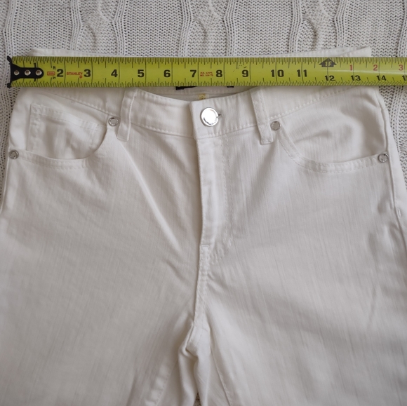 Elie Tahari for Bergdorf Goodman White High-waisted Fade Jean Sz. 4 - Picture 7 of 10